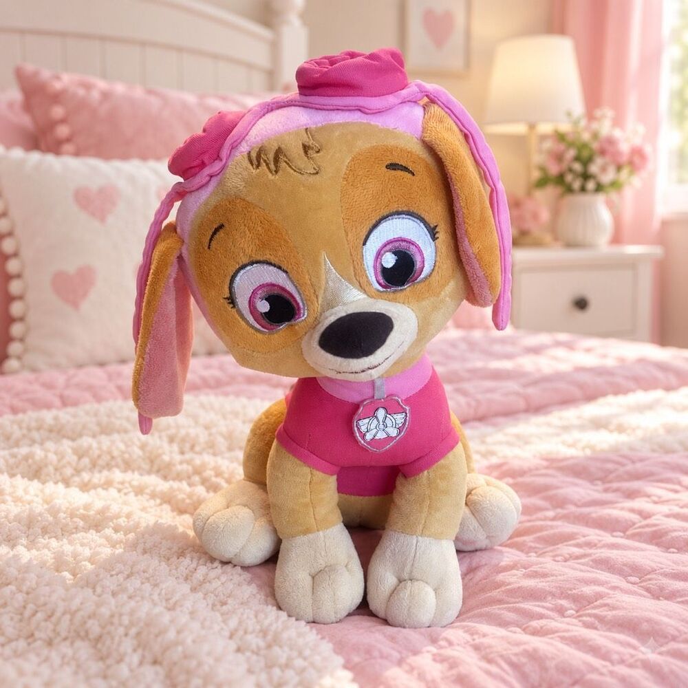 Nickelodeon Paw Patrol Skye Cockapoo Dog Girl Pilot Plush Stuffed Animal 14" Big